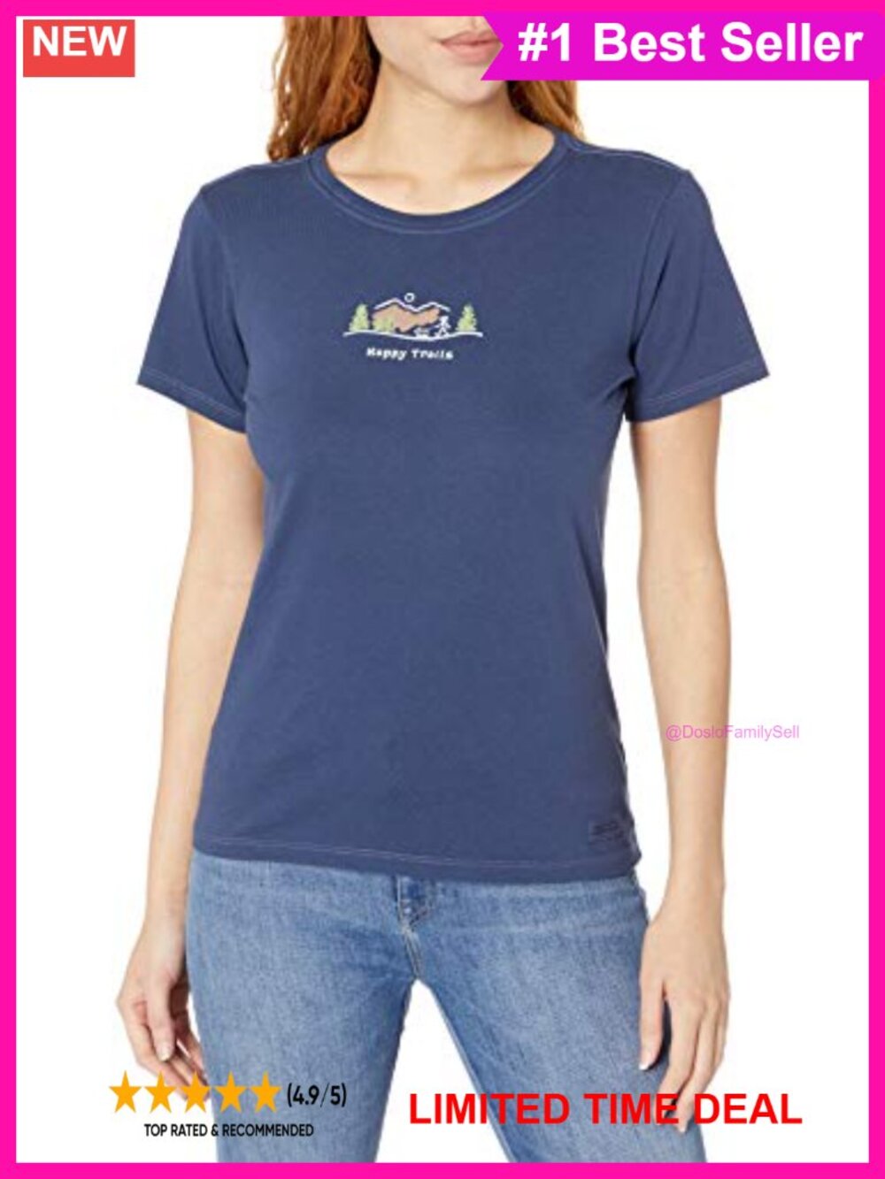 Vintage Crusher Cotton Short Sleeve Graphic Tee Casual Everyday